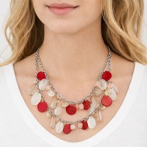 Multi-Strand Silver-Tone Statement Necklace | Adjustable 17–20”